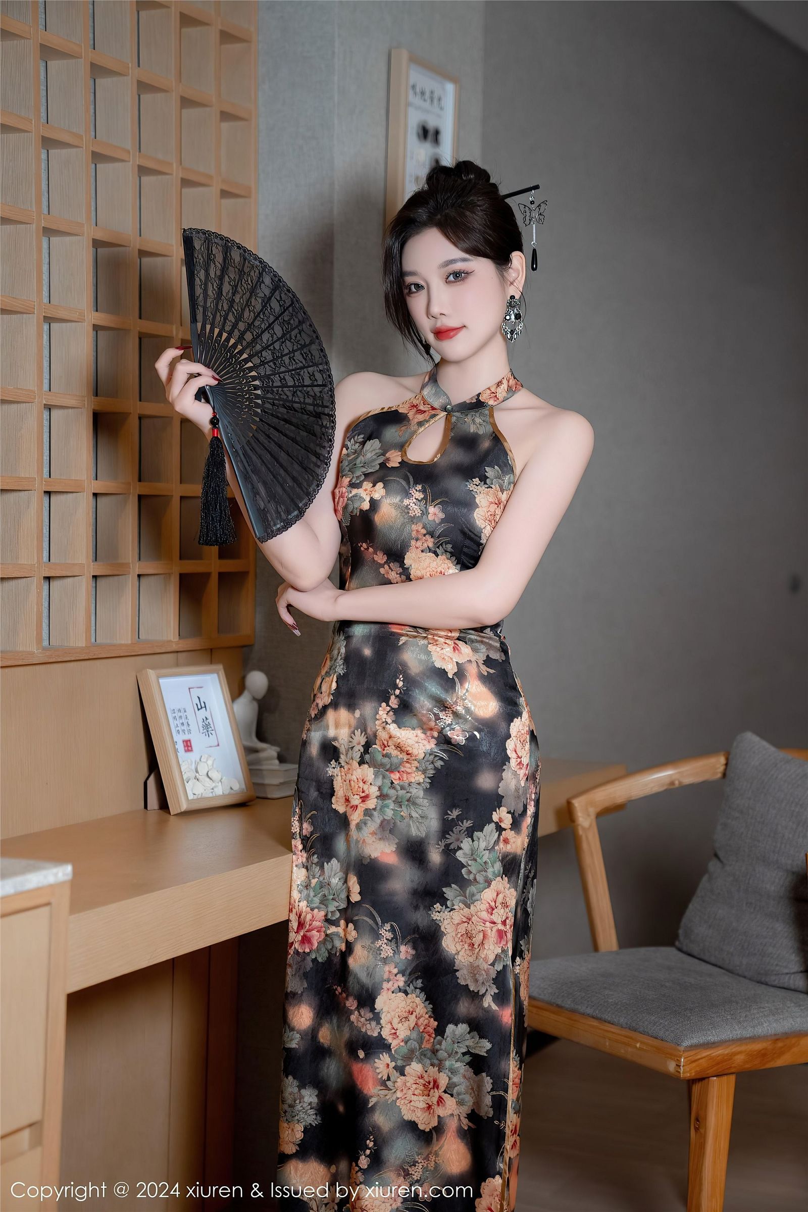杨晨晨性感旗袍写真图片