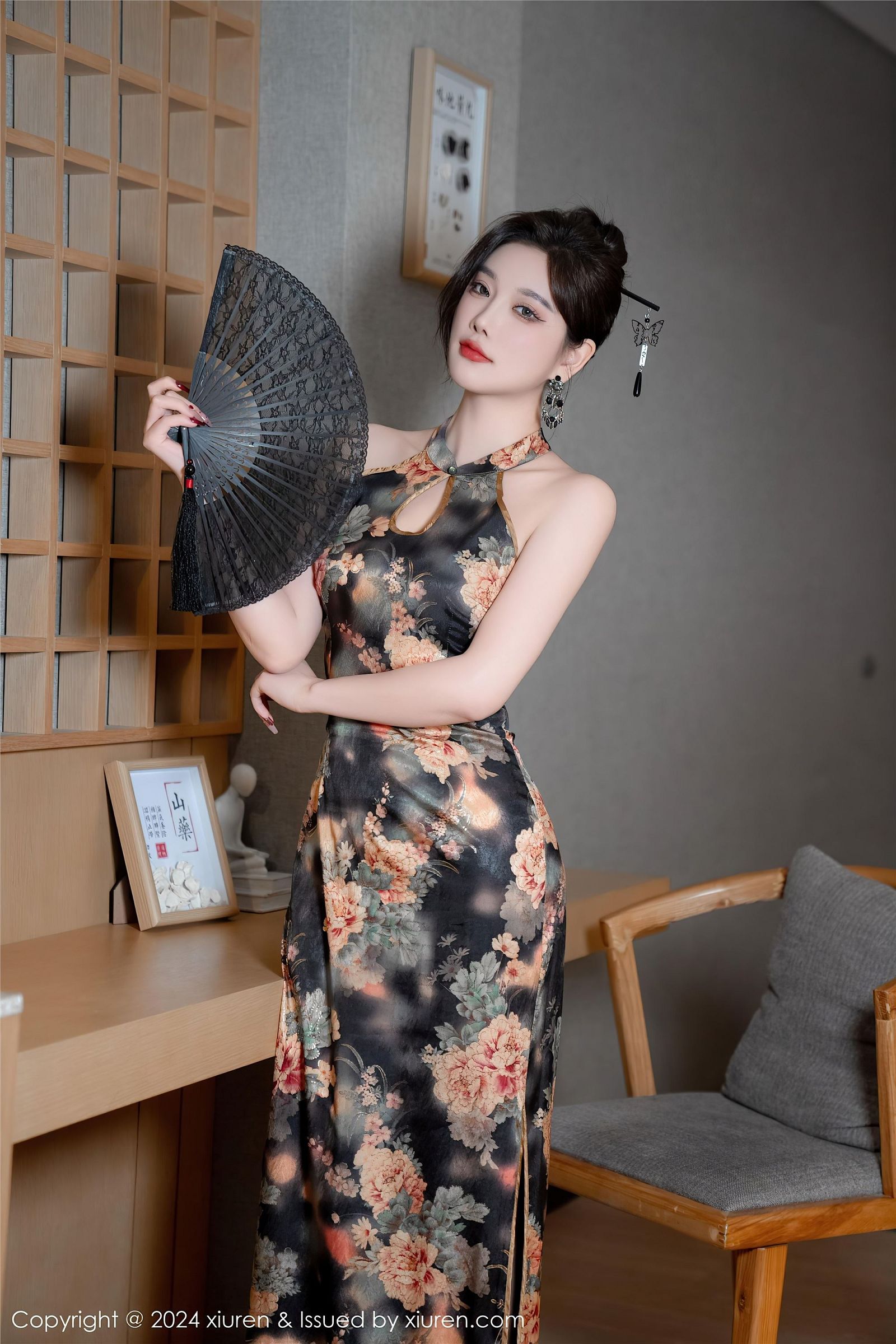 杨晨晨性感旗袍写真图片
