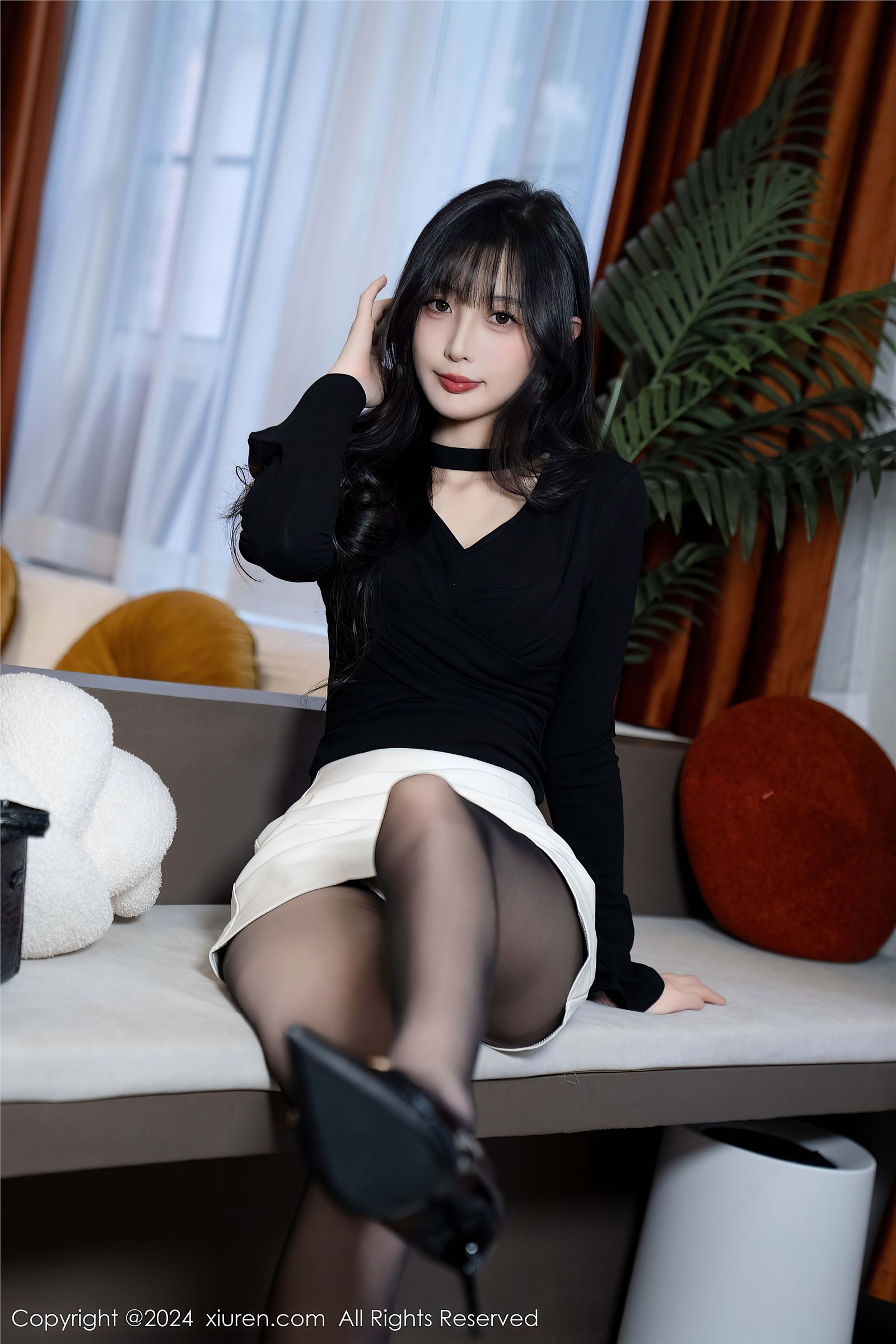 林星阑黑丝美腿性感写真
