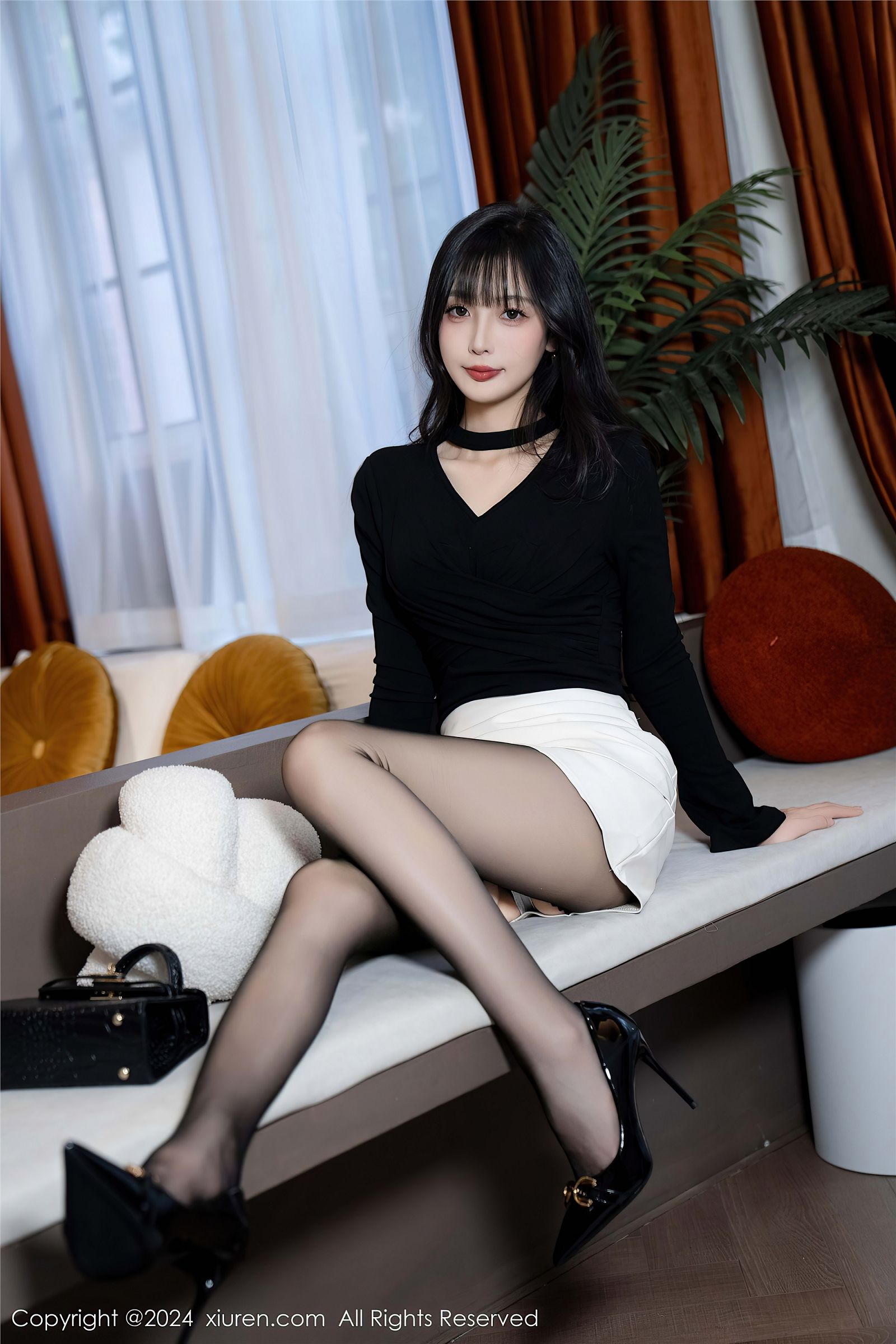 林星阑黑丝美腿性感写真
