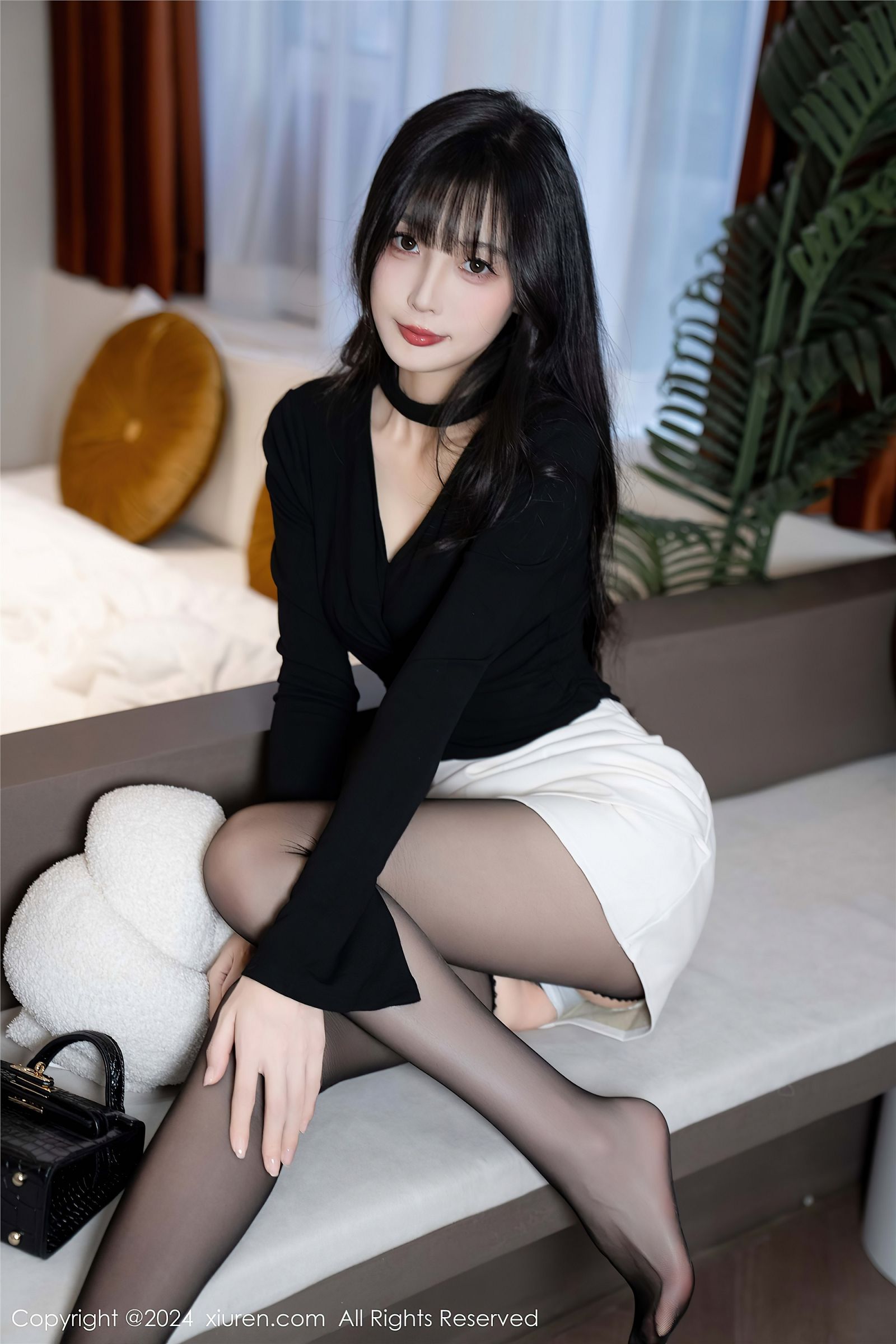 林星阑黑丝美腿性感写真
