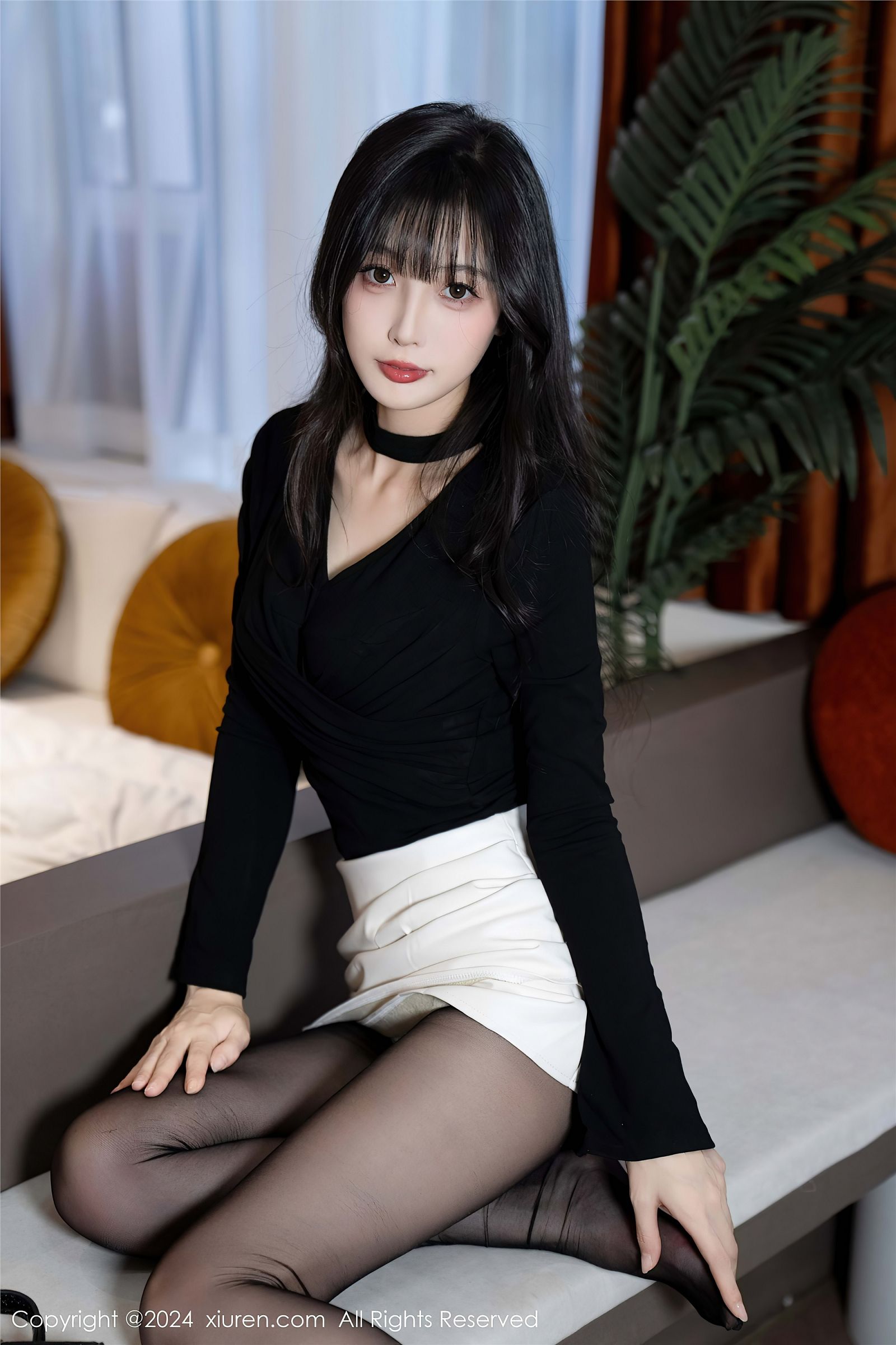 林星阑黑丝美腿性感写真