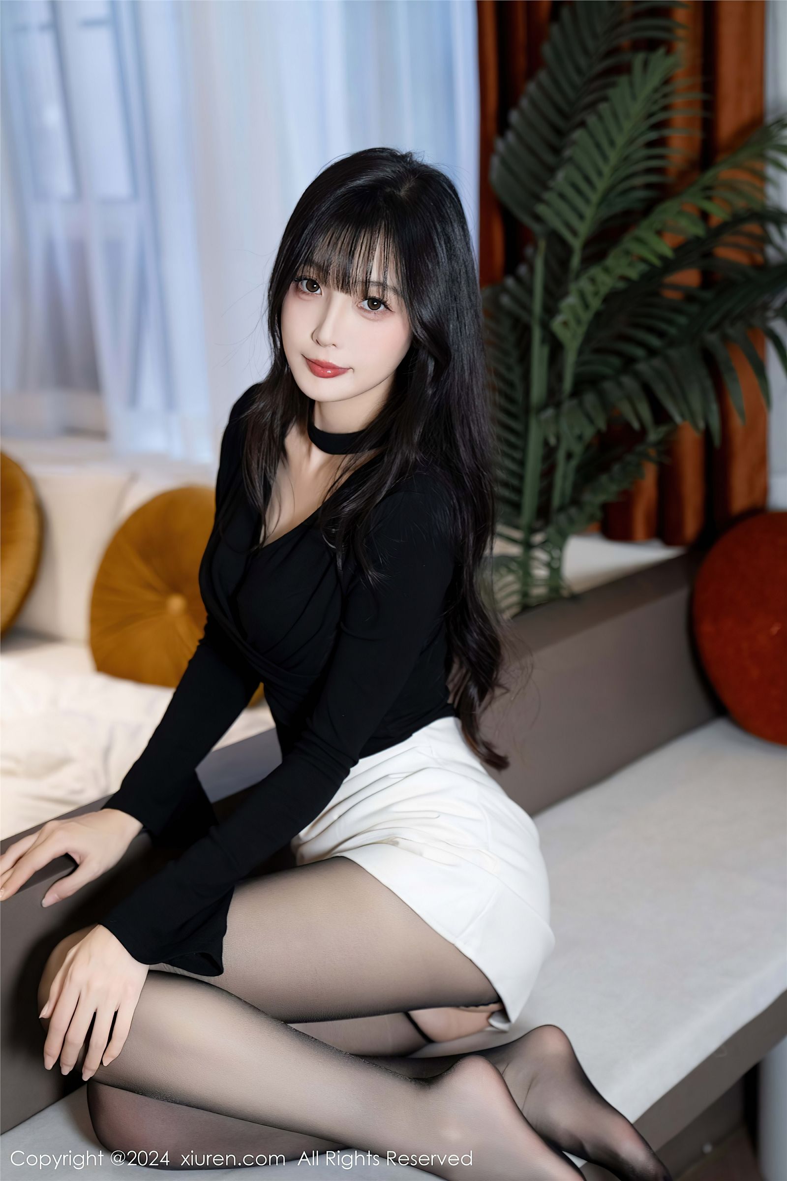 林星阑黑丝美腿性感写真