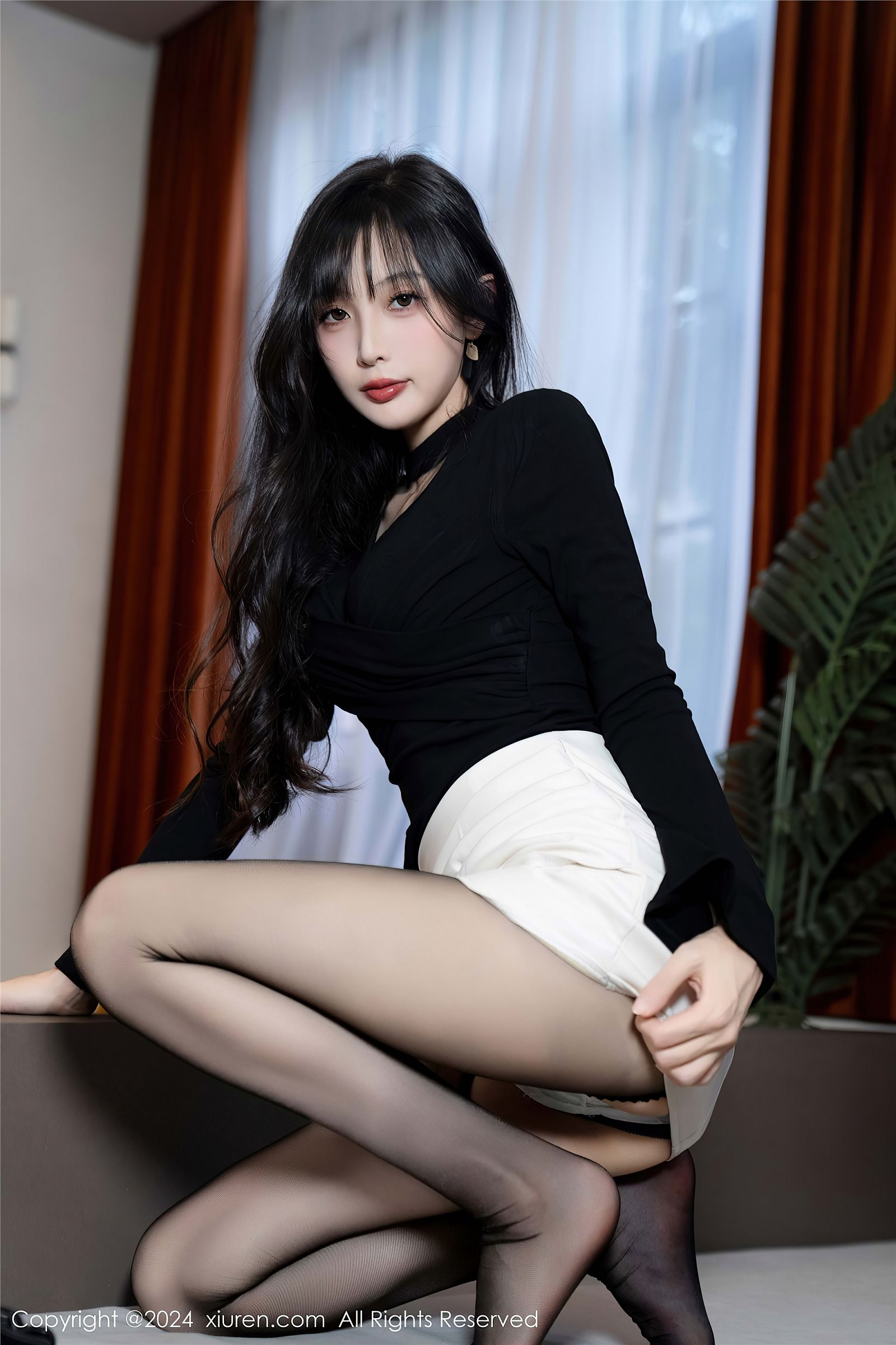 林星阑黑丝美腿性感写真
