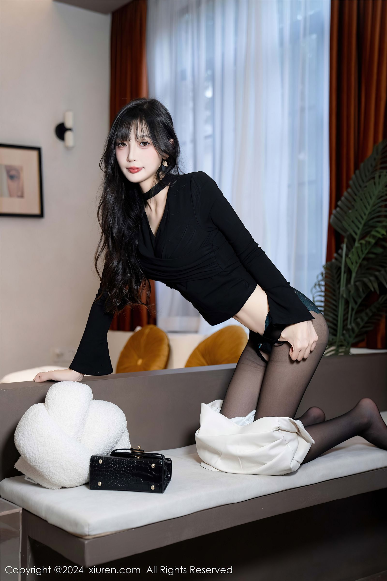 林星阑黑丝美腿性感写真