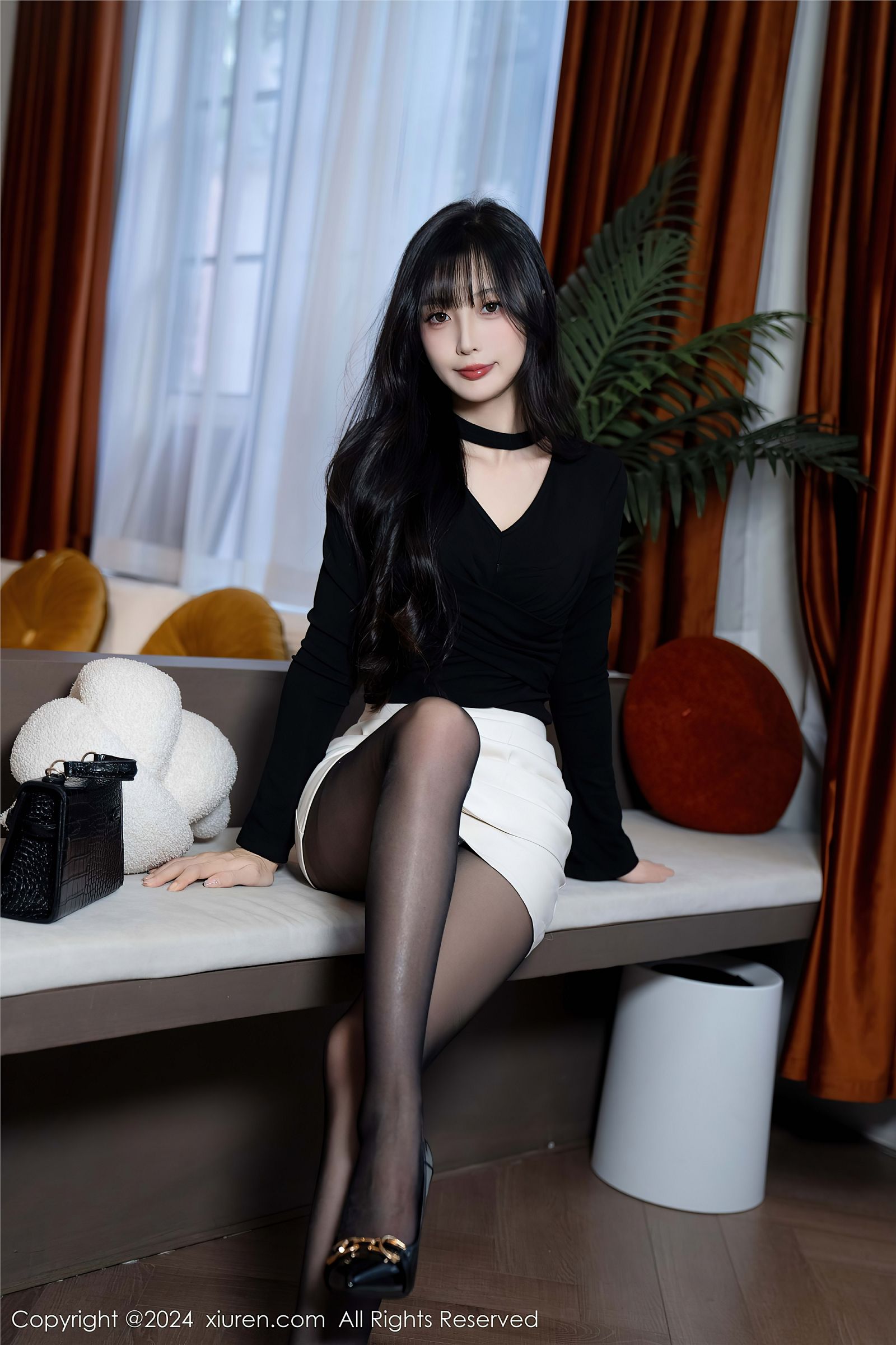 林星阑黑丝美腿性感写真