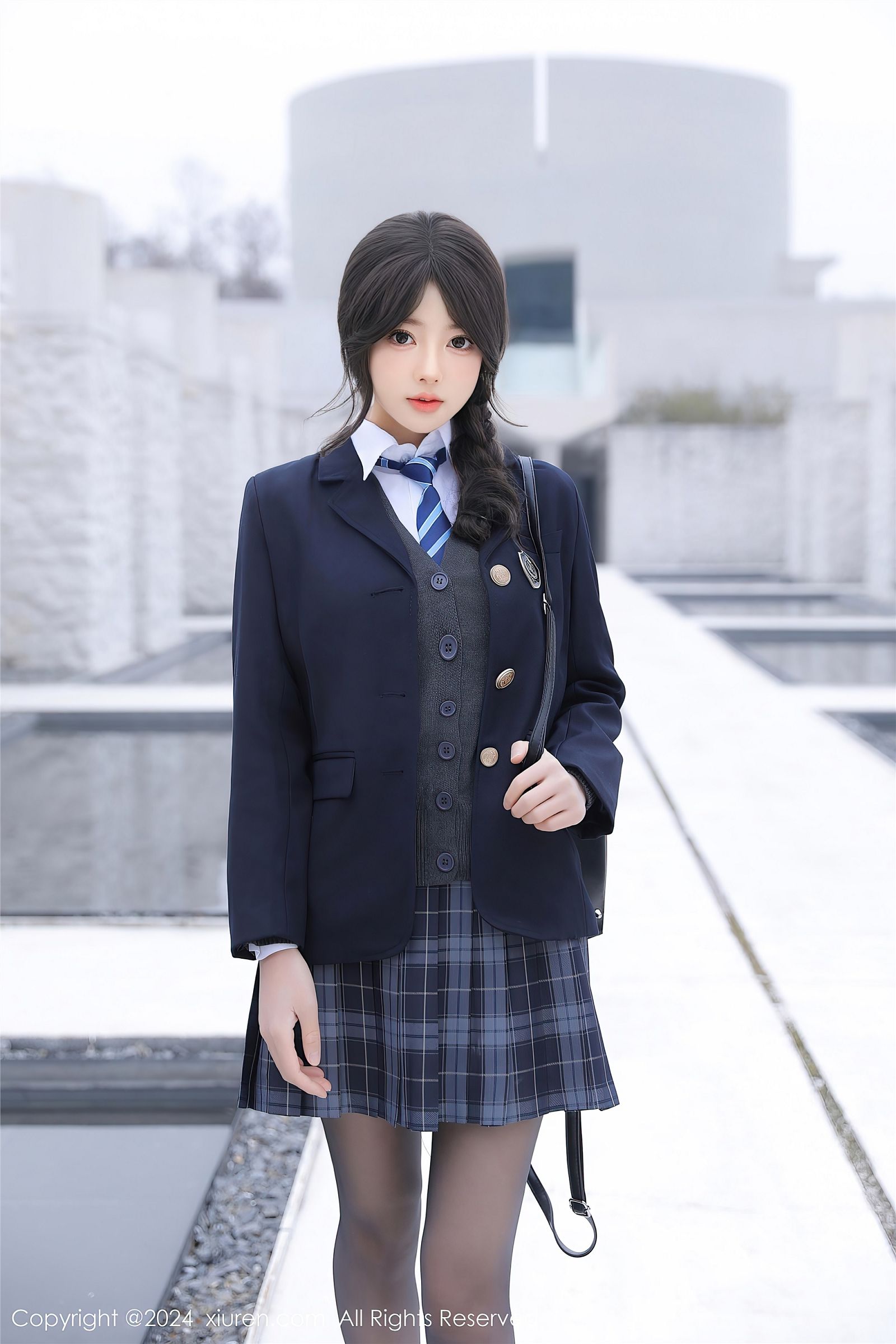 桃妖夭性感制服黑丝写真