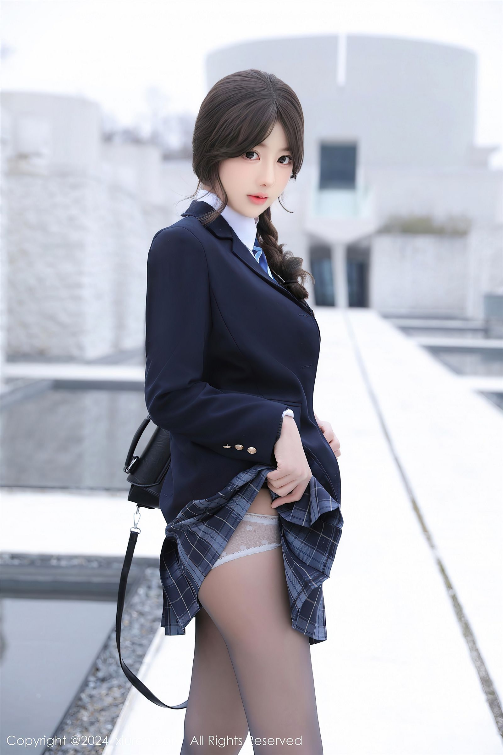 桃妖夭性感制服黑丝写真