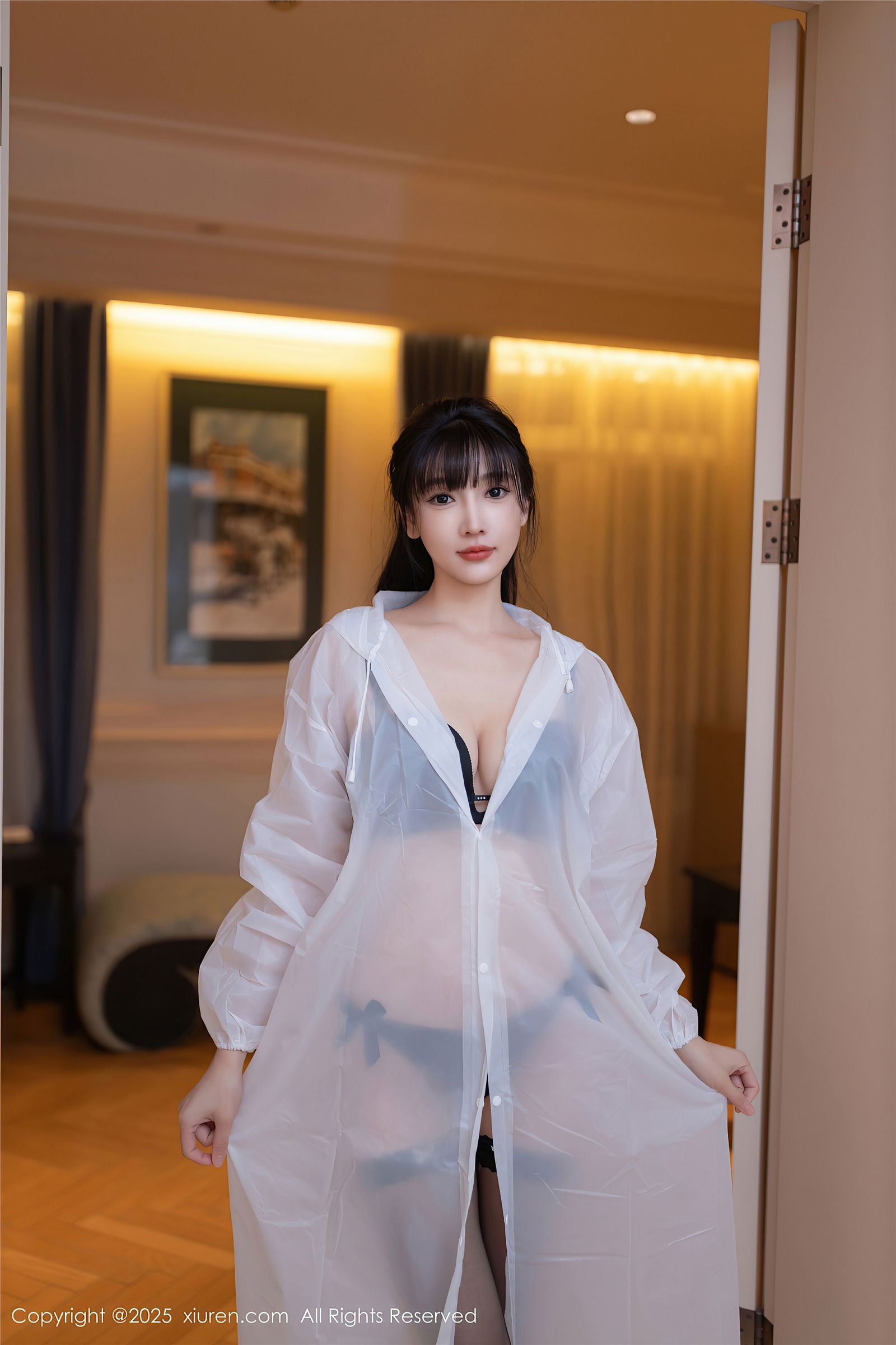 陆萱萱性感黑丝写真套图