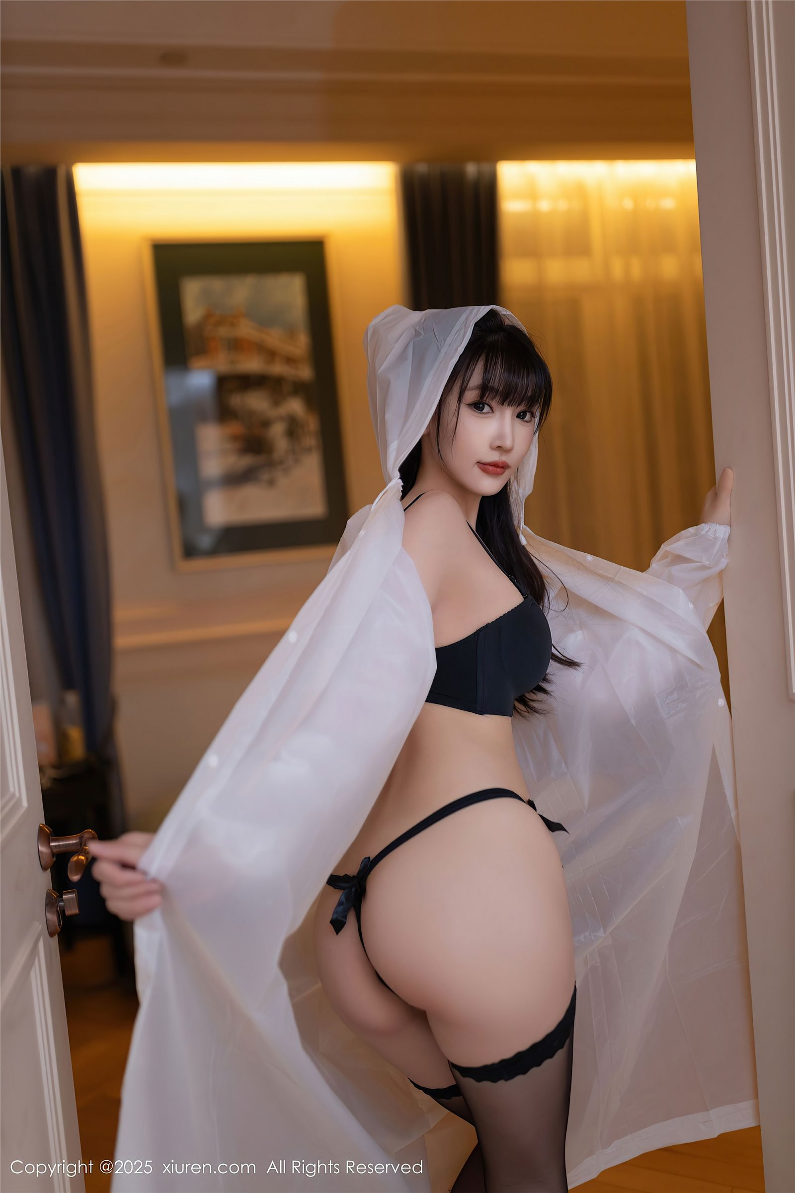 陆萱萱性感黑丝写真套图