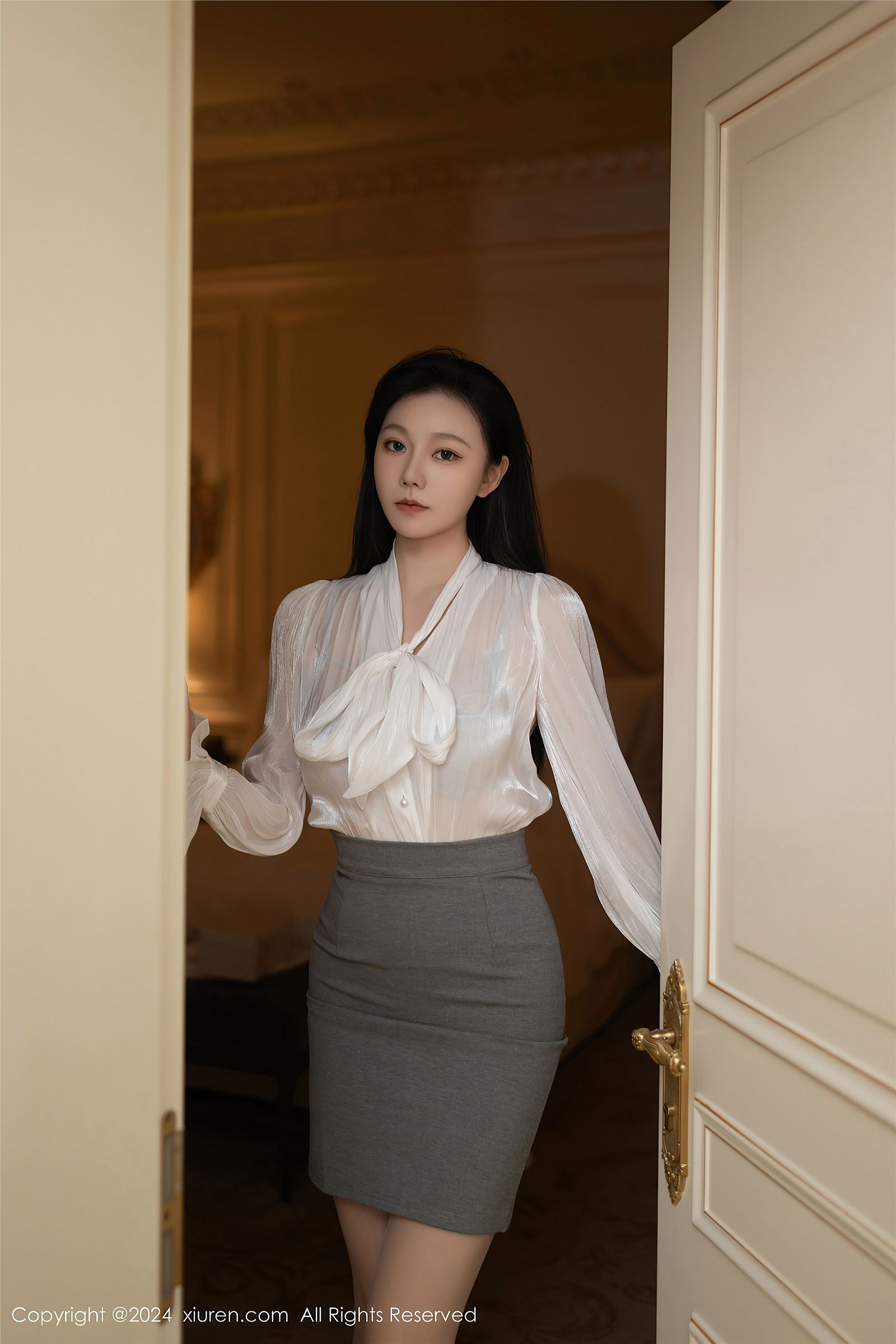 秀人网安然美腿写真图片