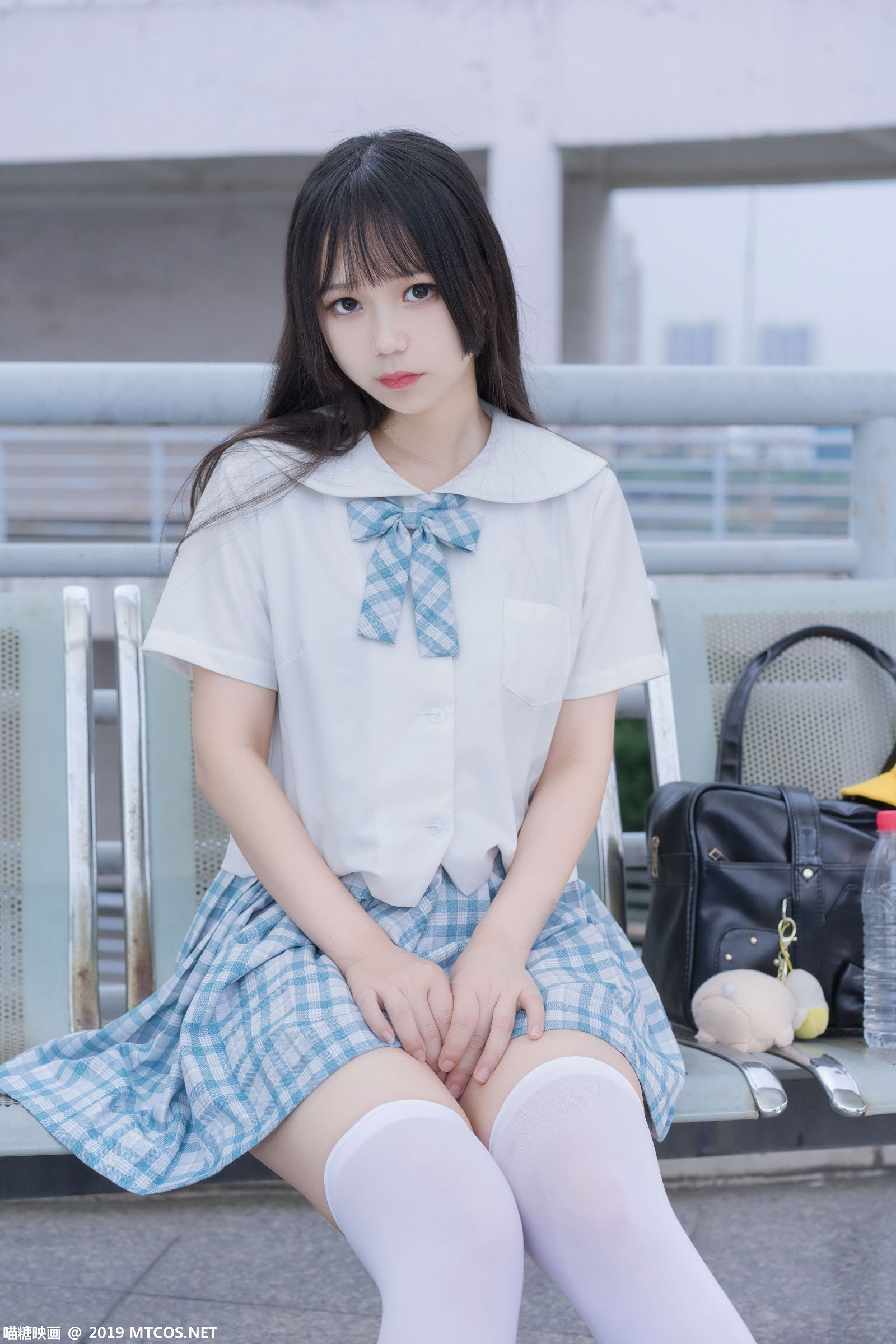 喵糖映画VOL015 半度度度喵 白丝格子裙