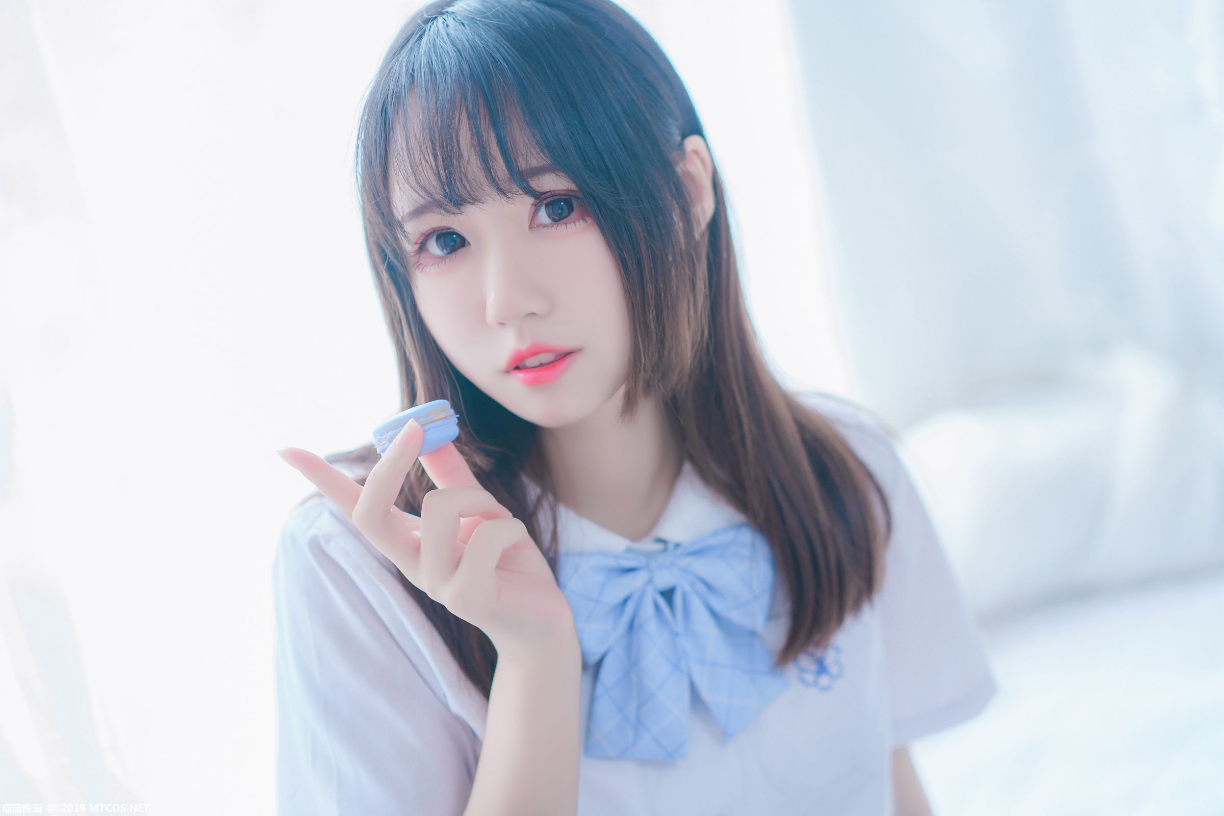 喵糖映画VOL019 蓝白梦幻少女